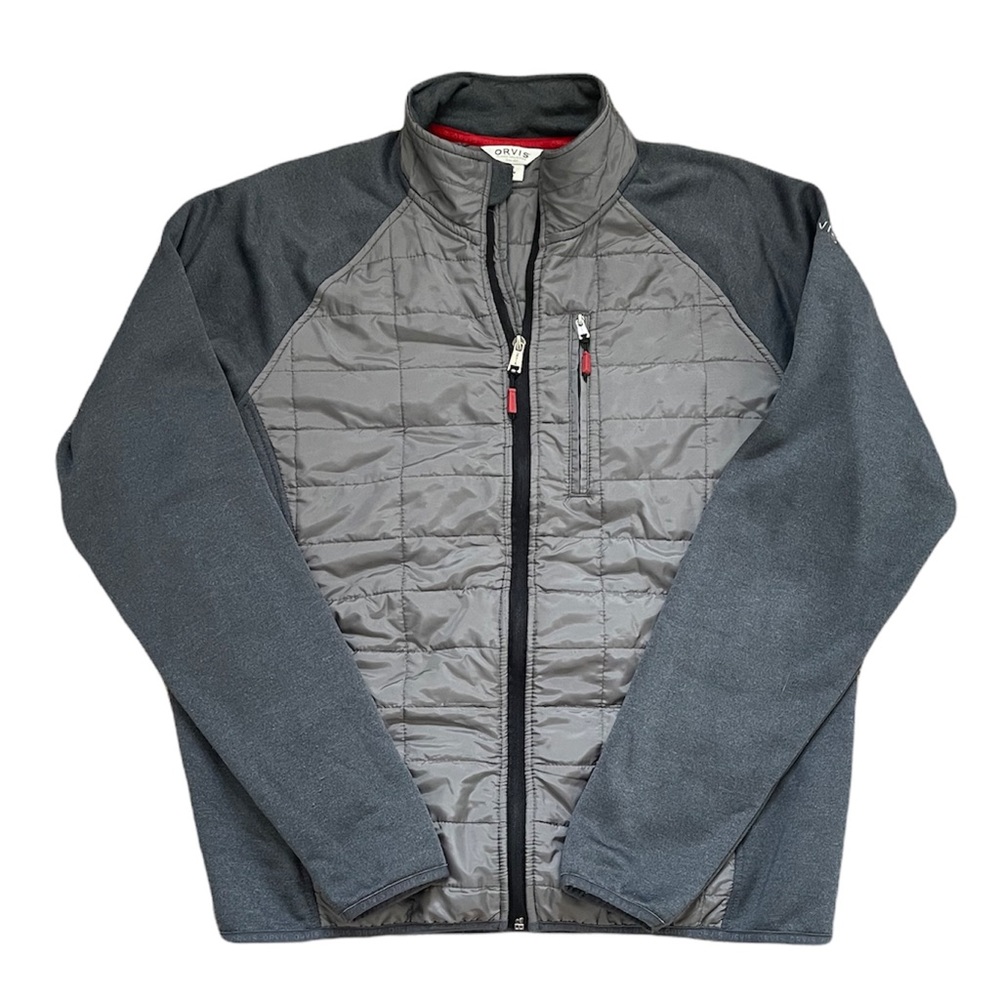 Orvis Mixed Media Hybrid Jacket Quilted Zip-Up